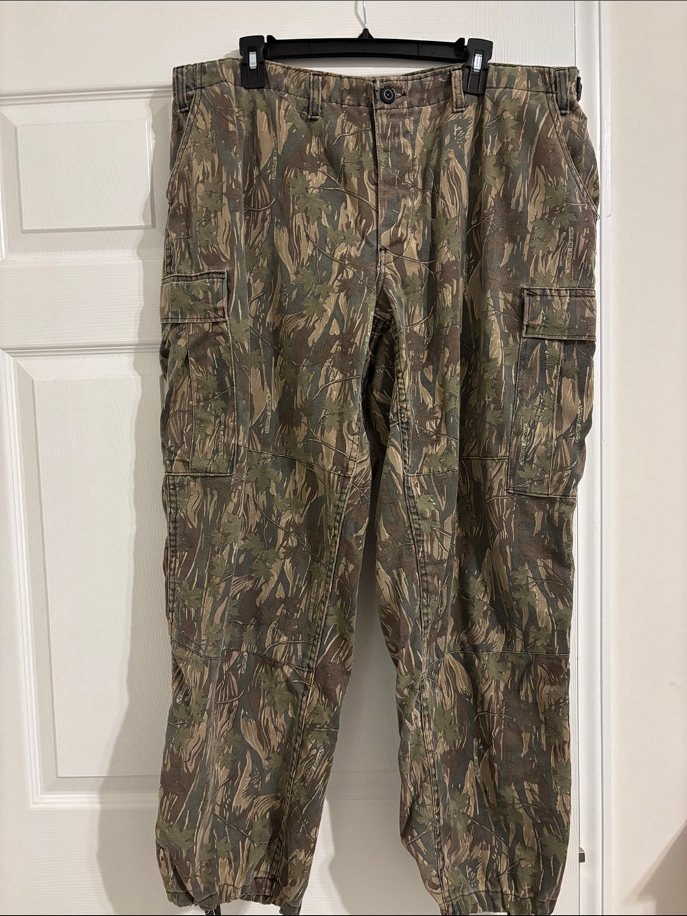 Camouflage Cargo Pants for Men — Realtree-Style Olive Camo